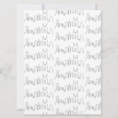 Invitation Itinéraire du week-end de bachelorette | Nashville (Dos)