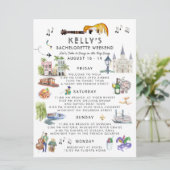 Invitation Itinéraire du week-end de bachelorette | Nouvelle- (Debout devant)