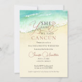 Invitation Itinéraire du week-end de bachelorette | Plage de  (Devant)