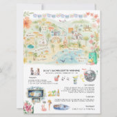 Invitation Itinéraire du week-end de bachelorette | Sayulita (Devant)