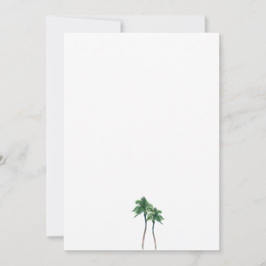 Invitation Itinéraire du week-end de bachelorette tropicale (Dos)