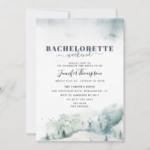 Invitation Itinéraire du week-end de Cabine rustique (Devant)