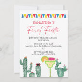 Invitation Itinéraire du week-end de fin d'année de la Fiesta (Devant)