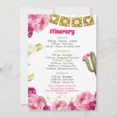 Invitation Itinéraire du week-end de fin de semaine de la fêt (Dos)