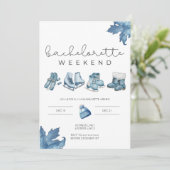 Invitation Itinéraire du week-end de la bachelorette d'Apres (Debout devant)