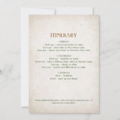 Invitation Itinéraire du week-end de la Bachelorette de la fo (Dos)