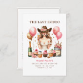 Invitation Itinéraire du week-end de la Bachelorette occident (Devant / Derrière)