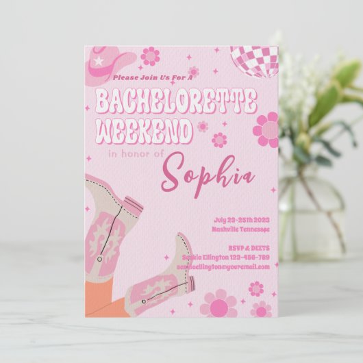 Invitation Itinéraire Du Week-End De La Disco Bach (Debout devant)