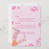 Invitation Itinéraire Du Week-End De La Disco Bach (Dos)