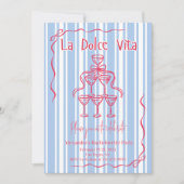 Invitation Itinéraire du week-end de la Dolce Vita (Devant)