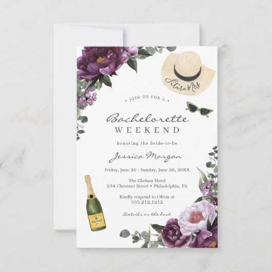 Invitation Itinéraire Du Week-End De La Fête De Ba (Devant)