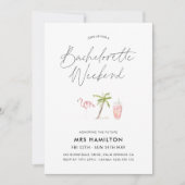 Invitation Itinéraire du week-end de la fête de la bacheloret (Devant)