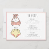 Invitation Itinéraire du week-end de la fête de la mariée de  (Dos)