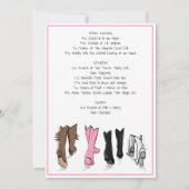 Invitation Itinéraire du week-end de Nashville Nash Bash (Dos)