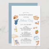 Invitation Itinéraire du week-end de plage tropicale (Devant / Derrière)