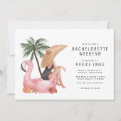 Invitation Itinéraire du week-end du Bachelorette (Devant)