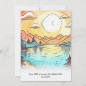 Invitation Itinéraire du week-end du Camp Bachelorette (Dos)