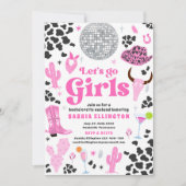 Invitation Itinéraire du week-end du rodéo de la Bachelorette (Devant)