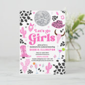 Invitation Itinéraire du week-end du rodéo de la Bachelorette (Debout devant)