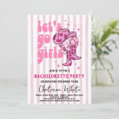 Invitation Itinéraire du week-end du rodéo de la Bachelorette (Debout devant)