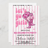 Invitation Itinéraire du week-end du rodéo de la Bachelorette (Devant / Derrière)