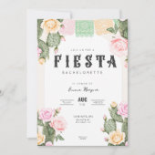 Invitation Itinéraire du week-end Fiesta Bachelore (Devant)