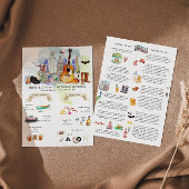 Invitation Itinéraire du week-end mariage | Austin, Texas