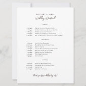 Invitation Itinéraire du week-end mariage V2 (Devant)