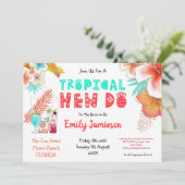 Invitation Itinéraire du week-end tropical (Debout devant)