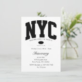 Invitation itinéraire enterrement de vie de jeune fille new y (Debout devant)