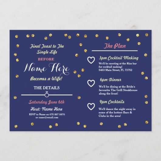 Invitation itinérant de la Fête des mariées de Par (Devant)