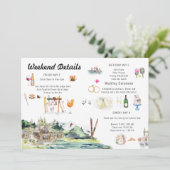 Invitation itinérante de la carte Mariage illustré (Debout devant)