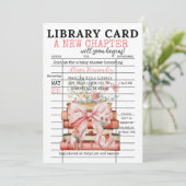 Invitation It's a Girl! A New Chapter Baby Shower (Debout devant)