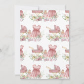 Invitation It's a Girl Baby Clothes Baby Shower (Dos)