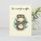 Invitation It's always coffee time (Debout devant)