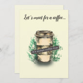 Invitation It's always coffee time (Devant / Derrière)