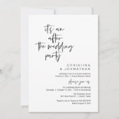 Invitation It's an after the wedding party, elopement dinner (Devant)