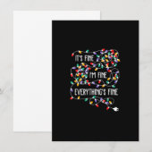 Invitation It's Fine I'm Fine Everything Is Fine Funny Christ (Devant / Derrière)