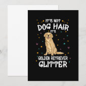 Invitation Its Not Dog Hair Its Golden Retriever Glitter (Devant / Derrière)