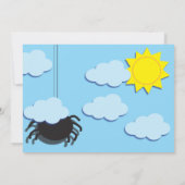 Invitation Itsy Bitsy Spider (Pas de Arrière - pla (Dos)