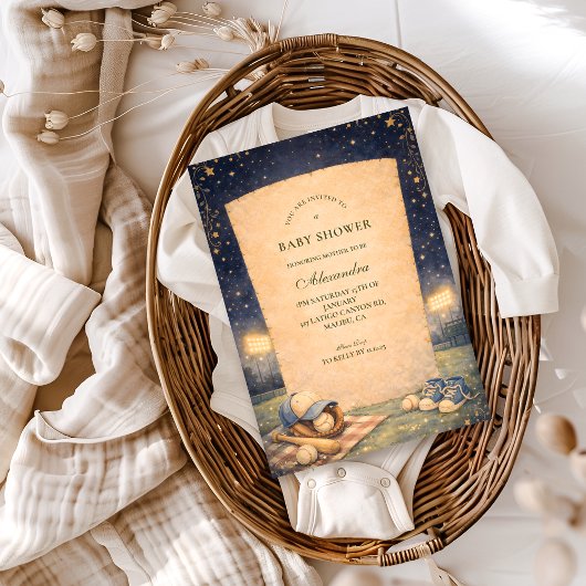 Invitation ittle Slugger Baseball Baby Shower