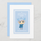 Invitation Ivan l'invitation d'anniversaire du prince de glac (Devant / Derrière)