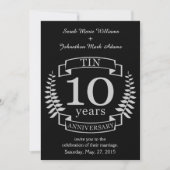 Invitation Ivoire Noces traditionnelles d'anniversaire de mar (Devant)