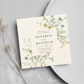 Invitation Ivory All In One Fleur sauvage  Boho Mariage