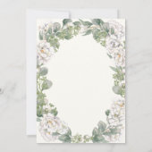 Invitation Ivory and Sage Green Floral 97th Birthday (Dos)