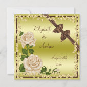 Invitation Ivory Blossom, mariages Bows & Diamonds (Devant)