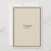 Invitation Ivory brown black wildflower winter Bridal Shower (Dos)