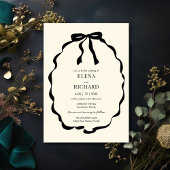 Invitation Ivory Coquette Bow