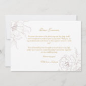 Invitation Ivory Elegant Floral Will You Be My Bridesmaid (Dos)