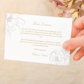 Invitation Ivory Elegant Floral Will You Be My Bridesmaid